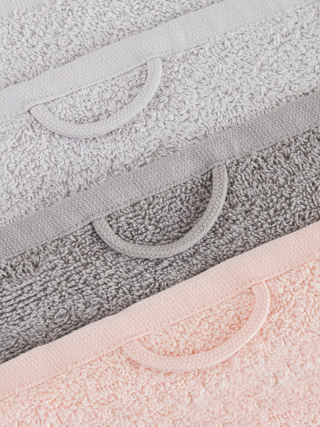 طقم فوط يد قطن سادة - ٣ قطع-4