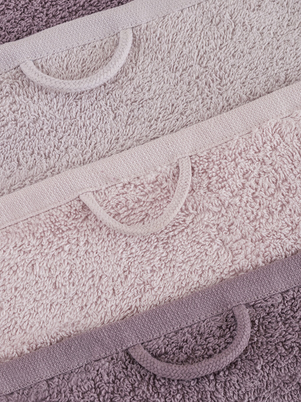 طقم فوط يد قطن سادة - ٣ قطع-4