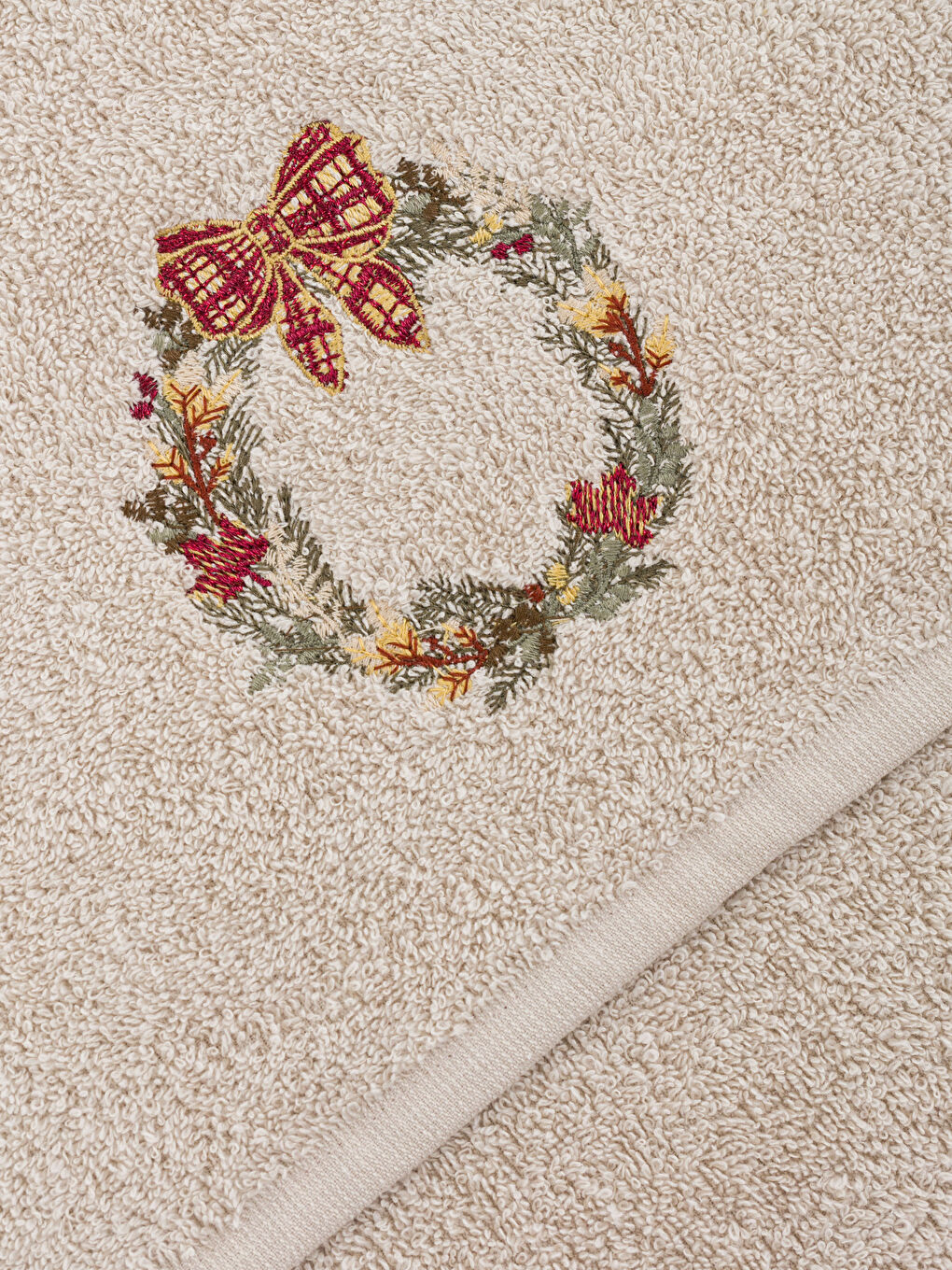 Embroidered Cotton Face Towel 50x80 cm-3