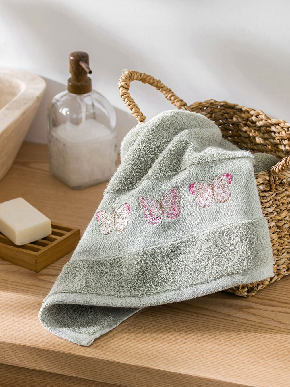 Кестеленген мақта бетке арналған сүлгі 50x80 см