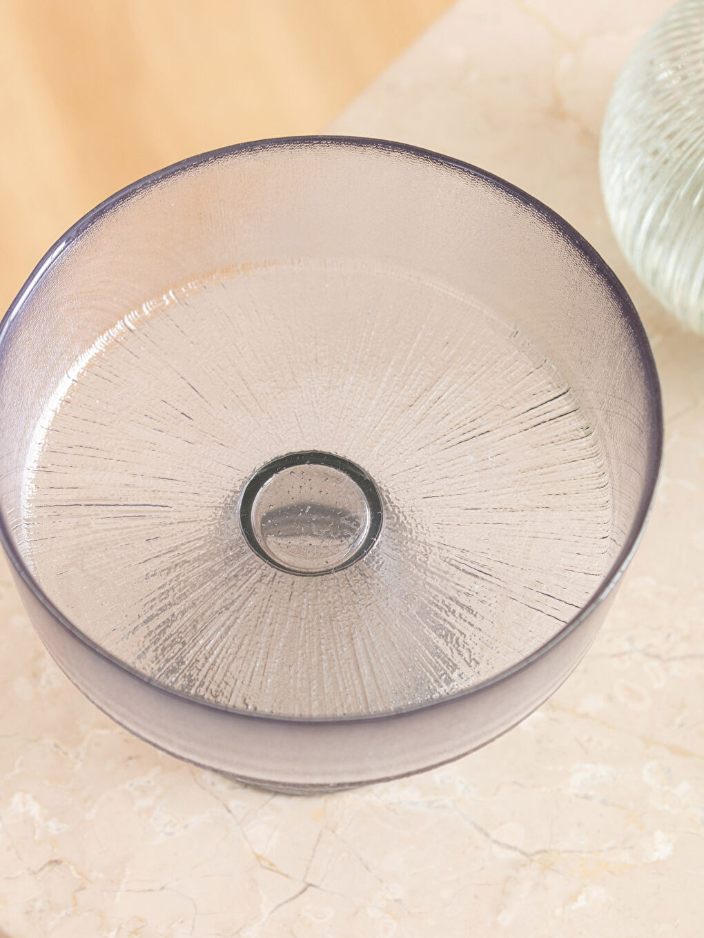 Gri Renkli Ayaklı Kase 17x20 cm-3