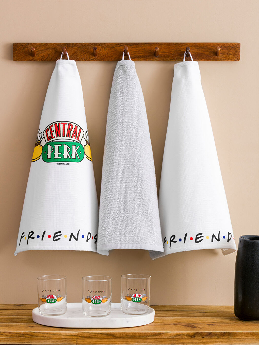 Karışık Friends Baskılı Kurulama Bezi 3'lü