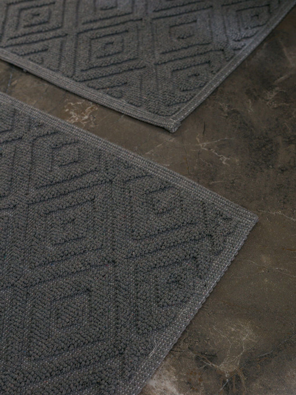 Lcw Home Lot de 2 Tapis de Bain à Motifs Géométriques -W3FP28Z8-CWL