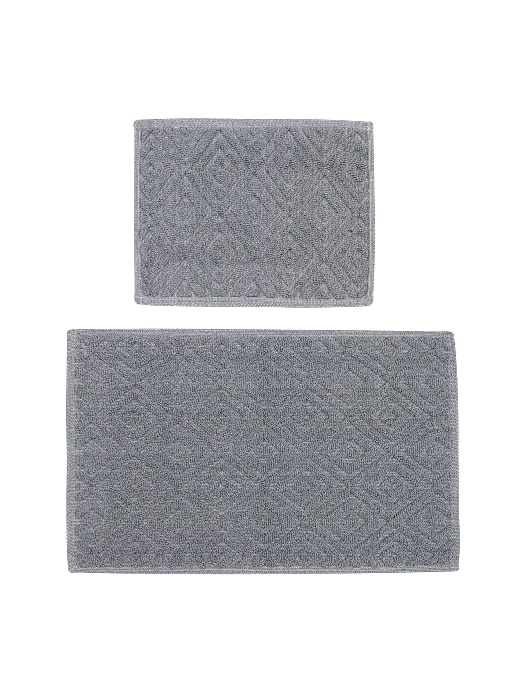 Lcw Home Lot de 2 Tapis de Bain à Motifs Géométriques -W3FP28Z8-CWL