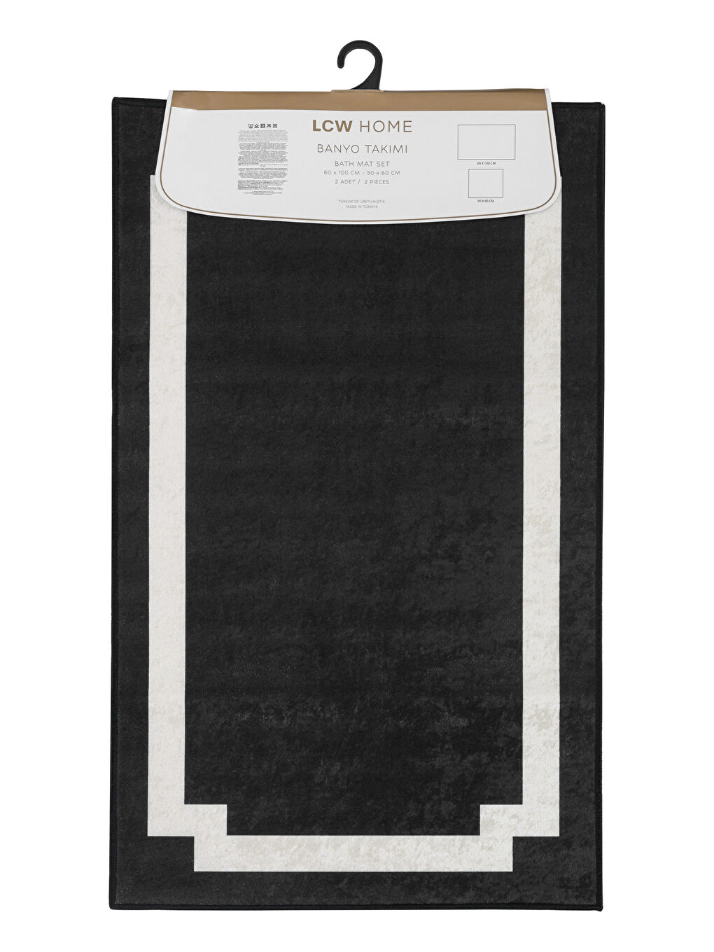 Covoraș de baie cu model 2 bucăți-4