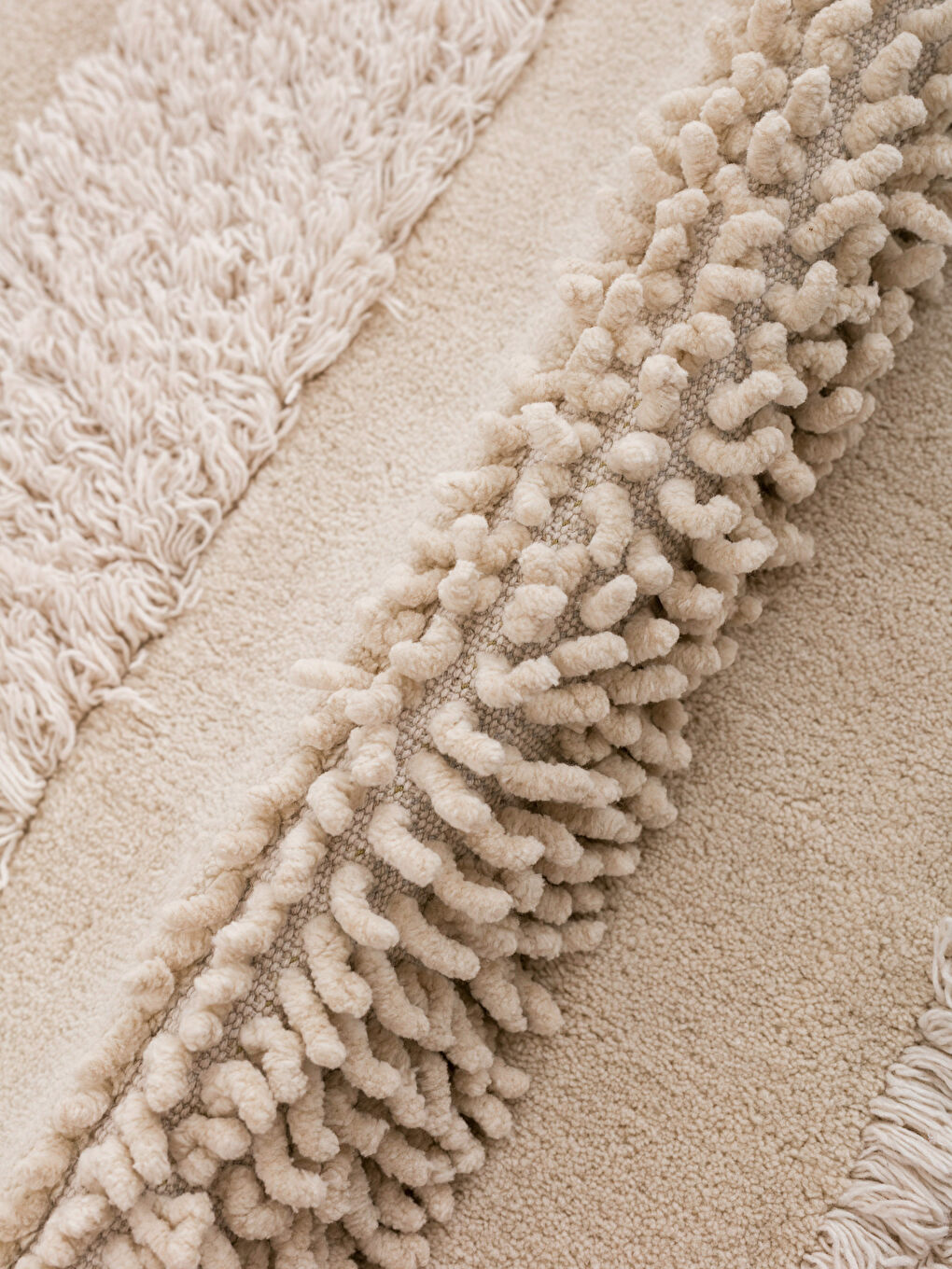 Kahverengi Çizgi Desenli Banyo Paspası 2'li-1