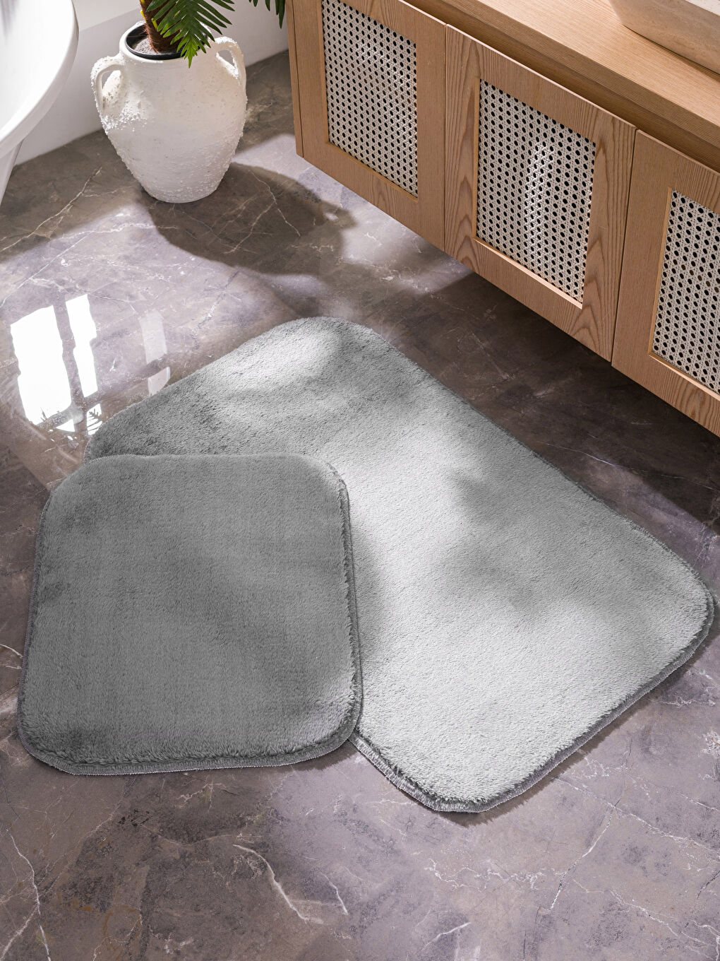 Antrasit Banyo Paspası 2'li