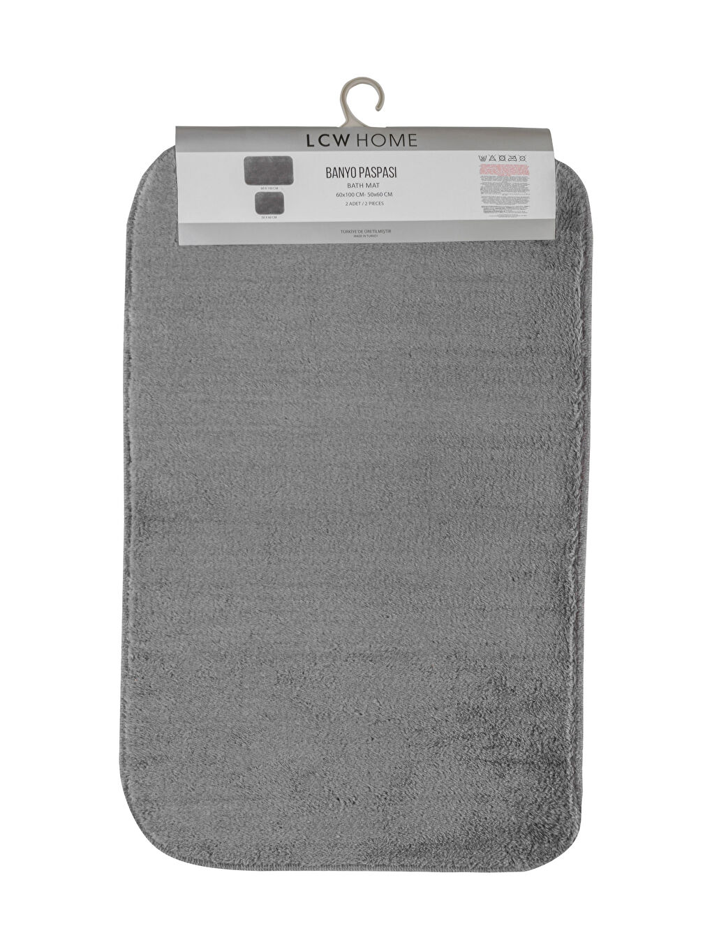 Antrasit Banyo Paspası 2'li-4
