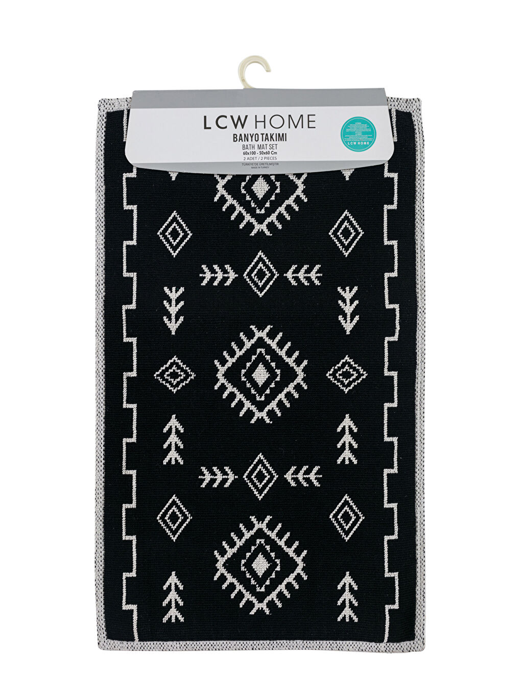 Ethnic Patterned Bath Mat 2-Pack-4