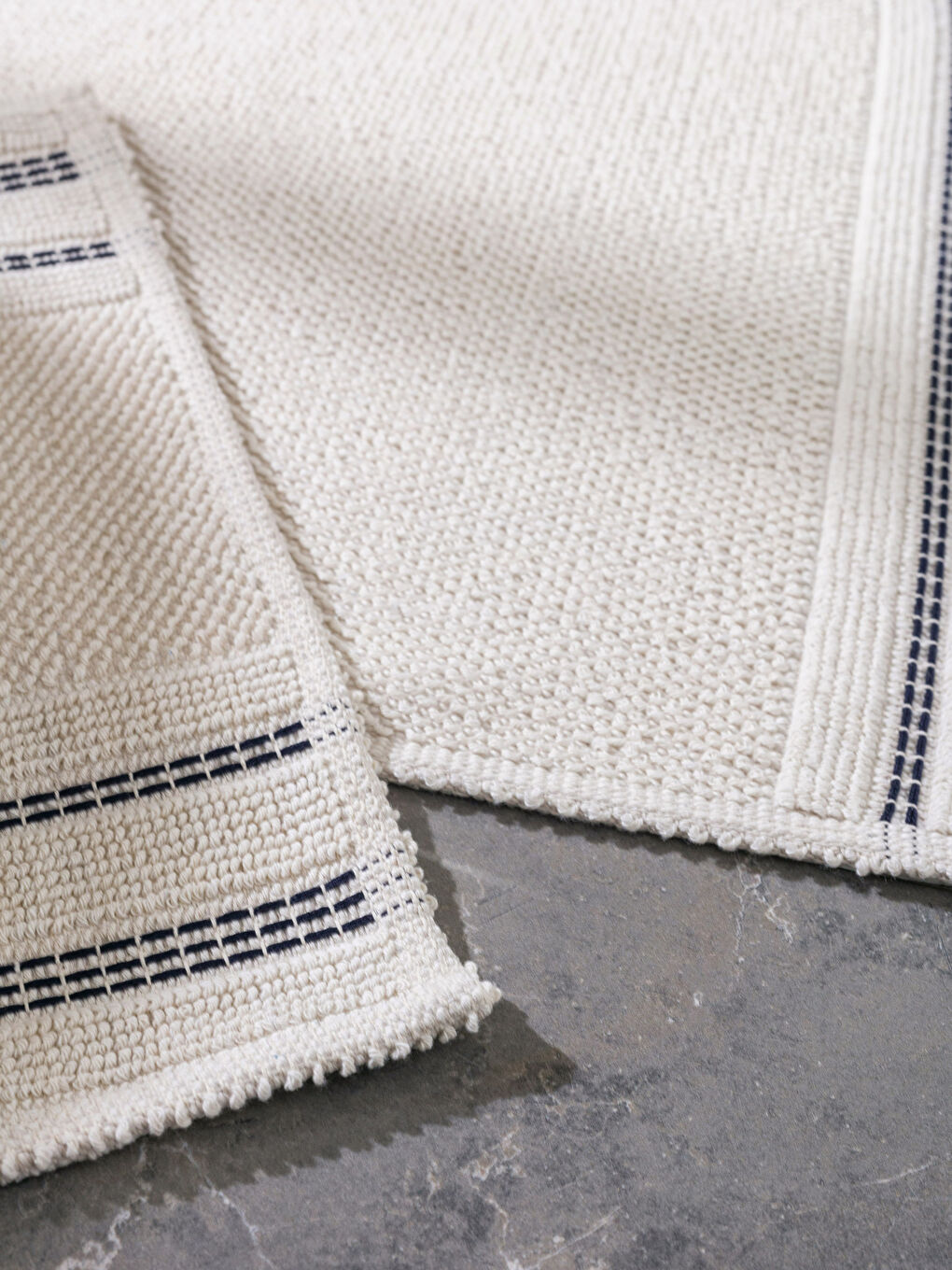 LCW HOME Striped Bath Mat Set of 2 -W3FP76Z8-LRA
