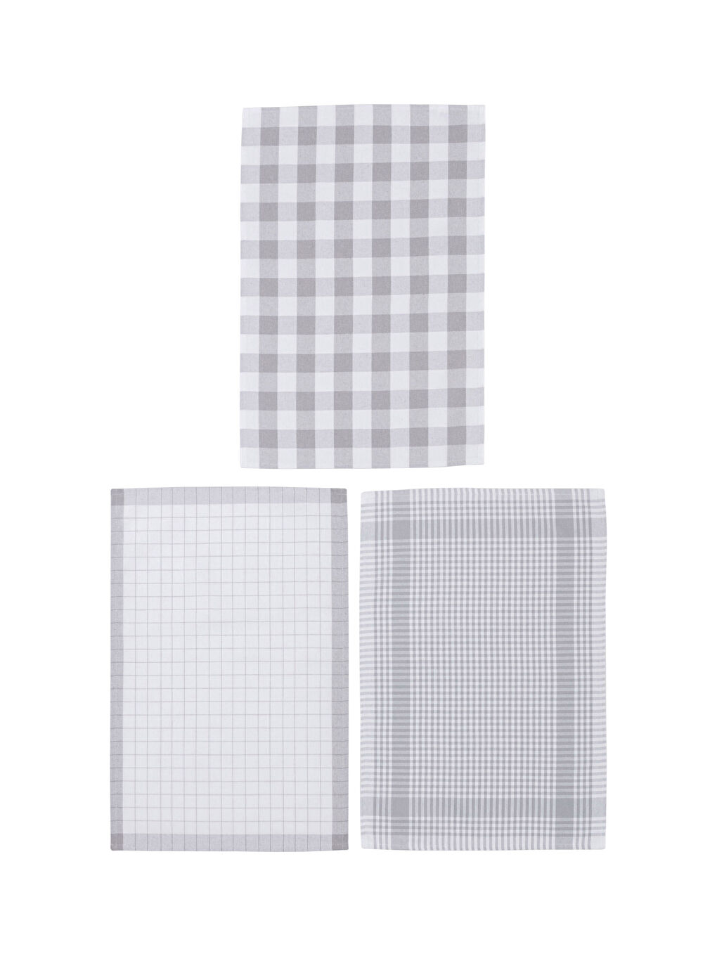 Plaid Patterned Drying Towel 3 Pcs 40x60 Cm-4