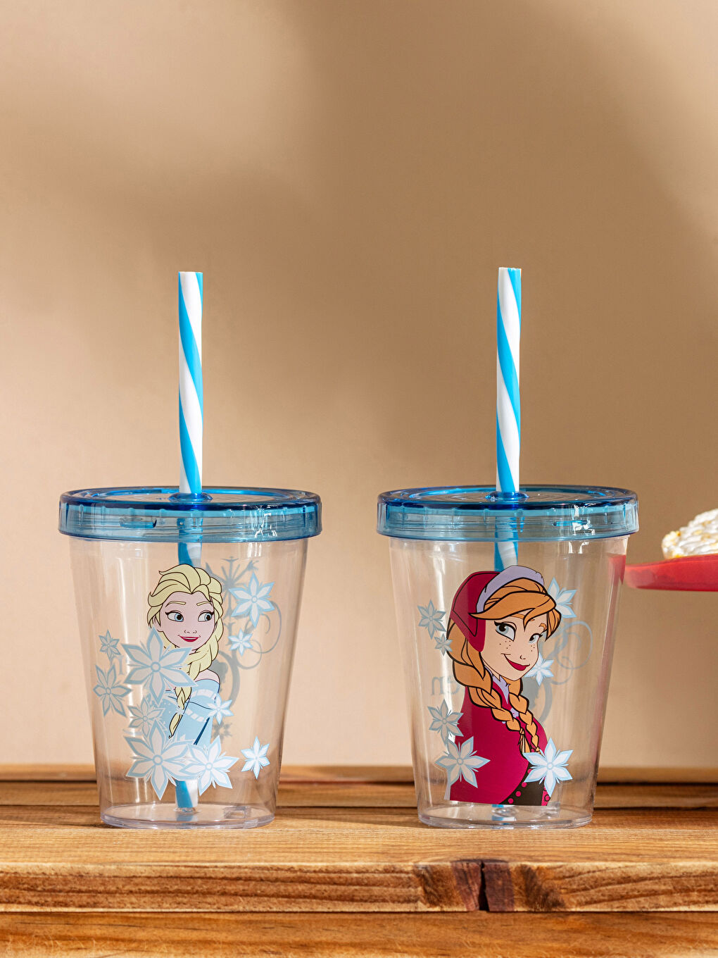 LCW HOME Karışık Baskılı Frozen Baskılı Pipetli Bardak 2'li