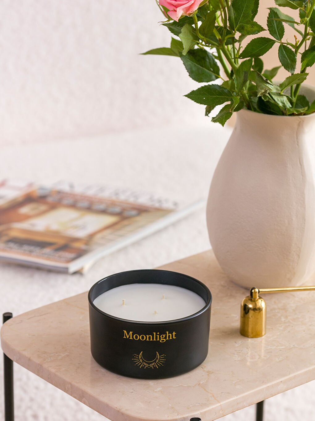 Jasmine Scented Glass Candle 190 Gr-1