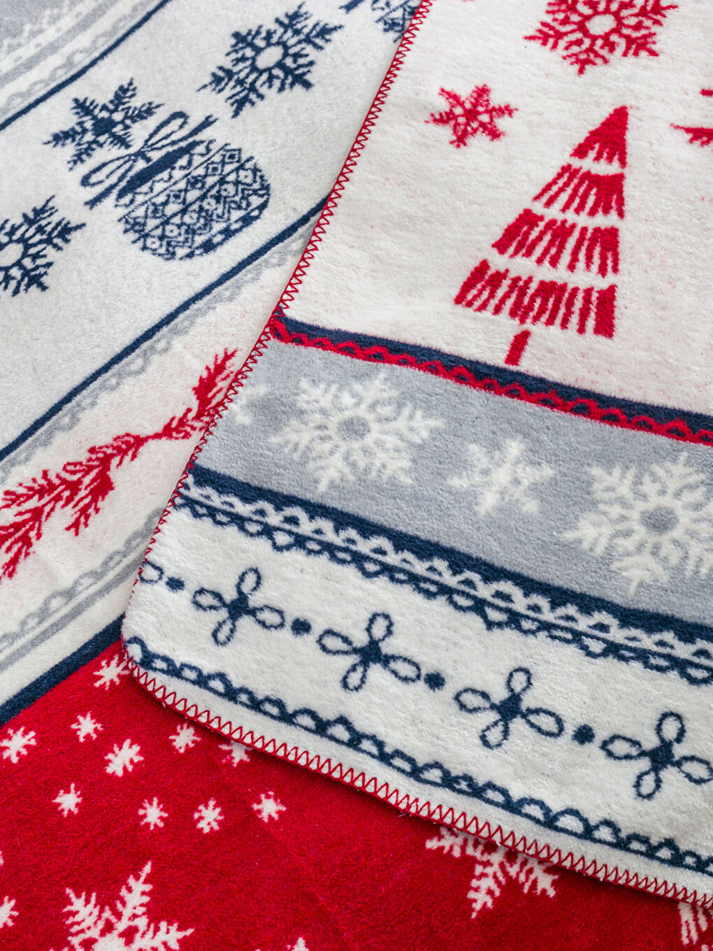 Weihnachtlich Bedruckte Doppelte Decke 200x220 Cm-3