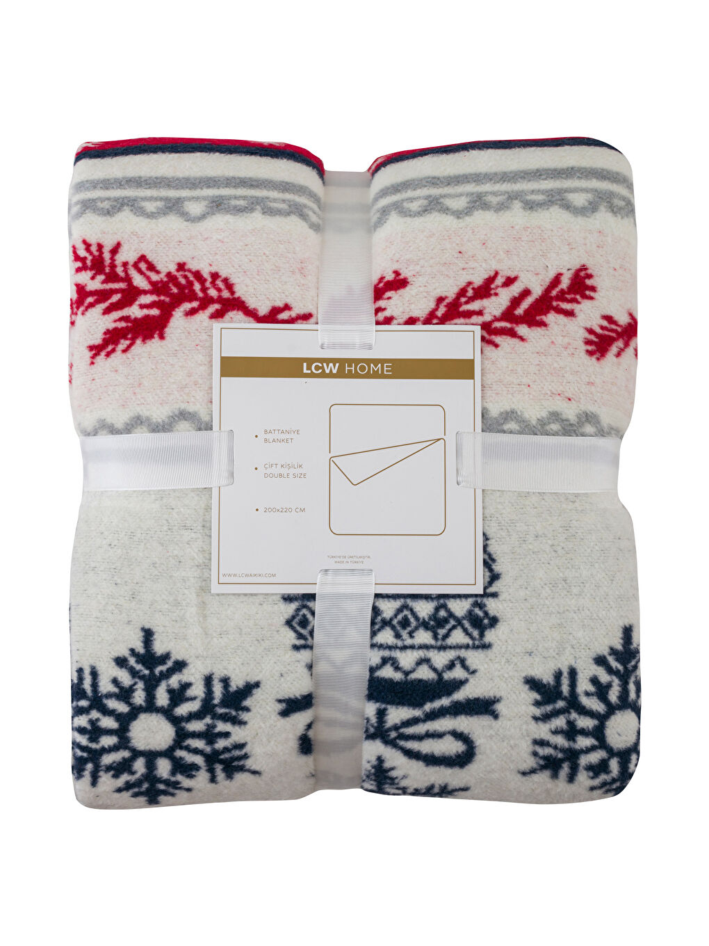 Weihnachtlich Bedruckte Doppelte Decke 200x220 Cm-4