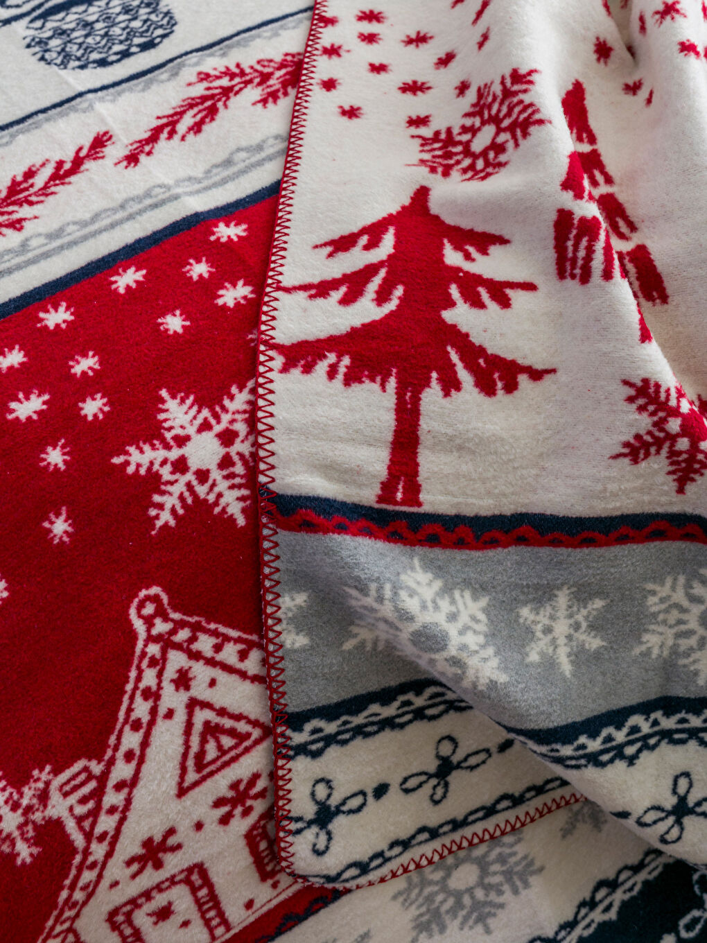New Year Patterned Single Blanket 150x200 Cm -W3FS61Z8-F9C
