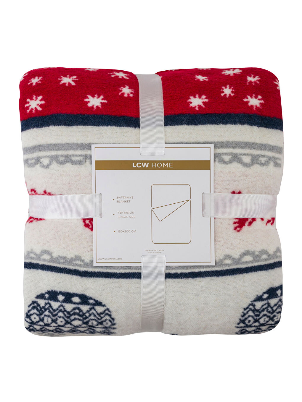 New Year Patterned Single Blanket 150x200 Cm -W3FS61Z8-F9C