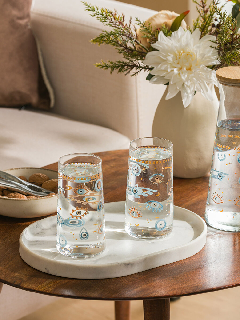 Lot de 2 Verres à Soda Imprimés Œil 540 Ml