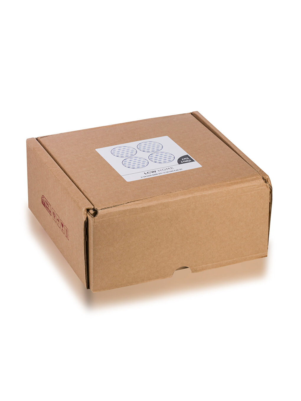 Mavi Göz Baskılı Seramik Pasta Tabağı 4'lü-3