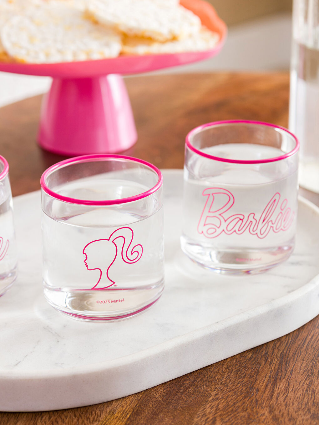 LCW HOME Barbie Bedrucktes Glas 3er-Pack 260 ml -W3FS93Z8-LT9