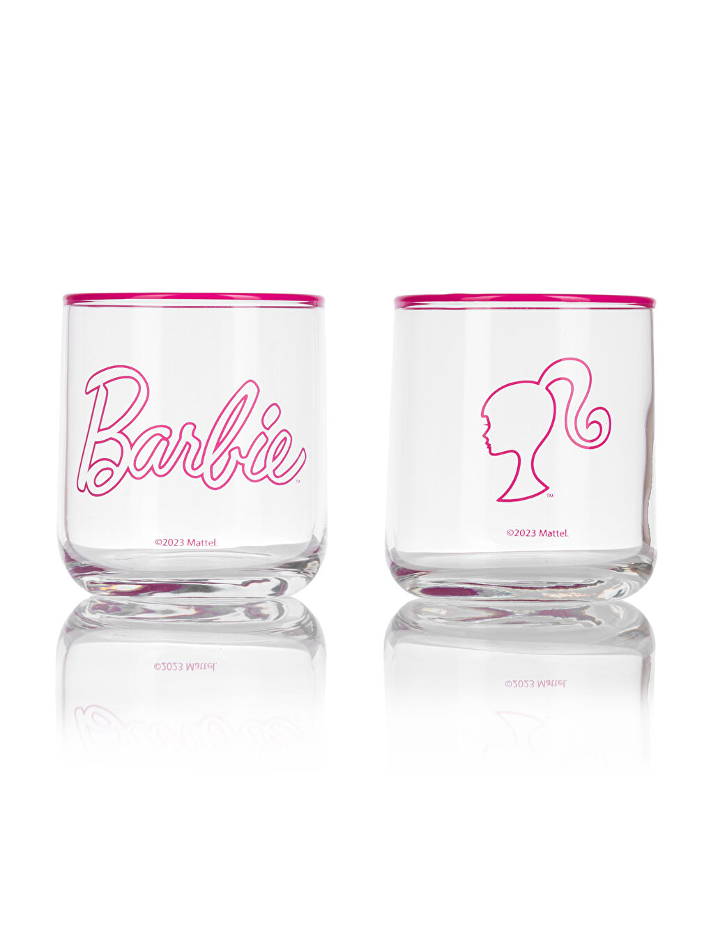 LCW HOME Barbie Bedrucktes Glas 3er-Pack 260 ml -W3FS93Z8-LT9
