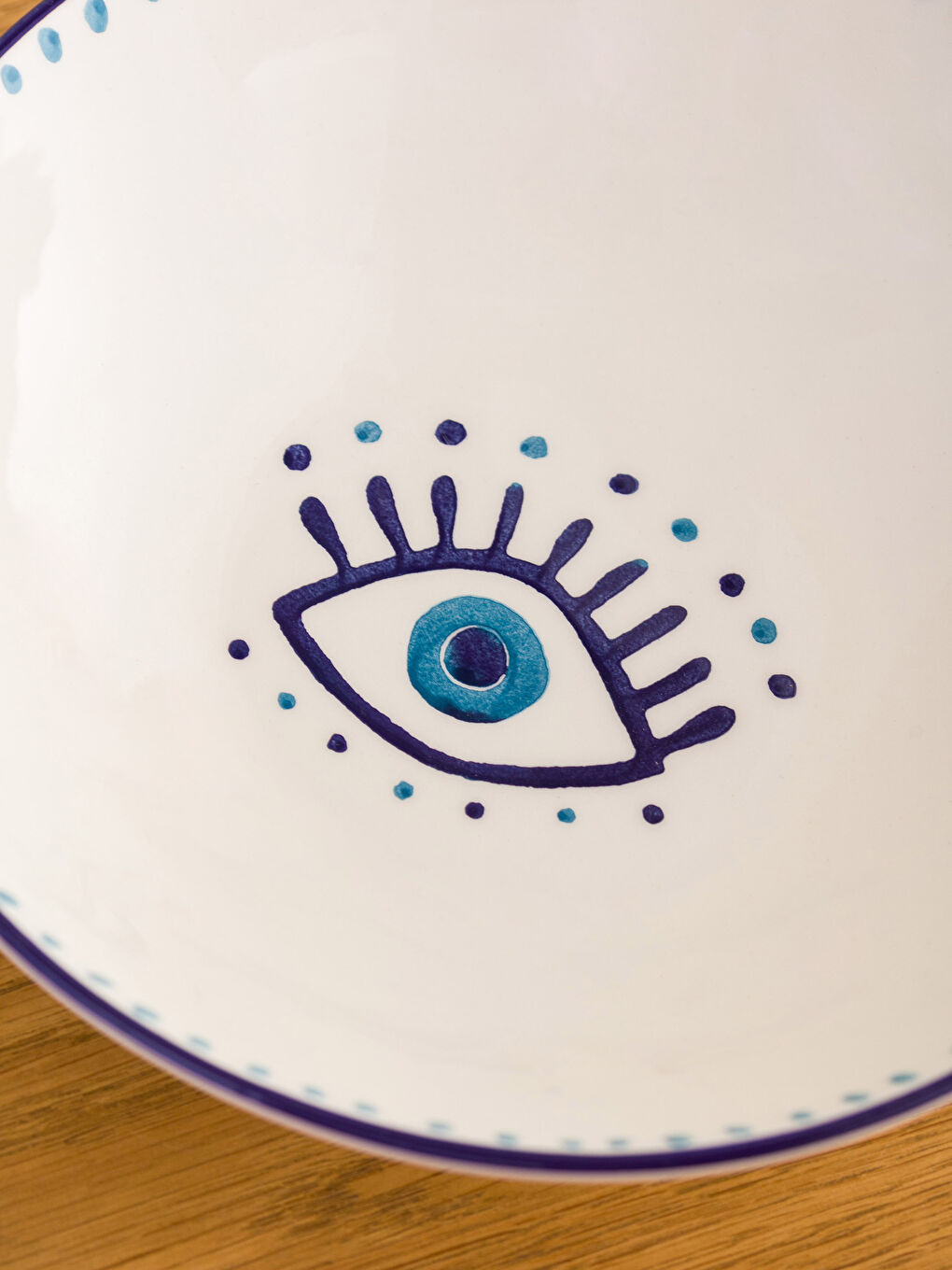 Saladier en Céramique Imprimé Œil 25 cm-2