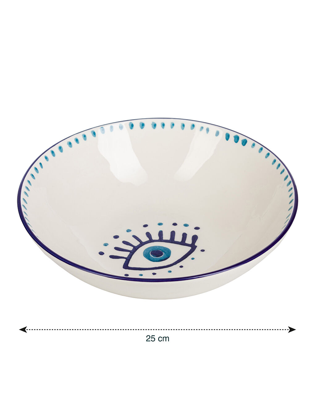 Saladier en Céramique Imprimé Œil 25 cm-3
