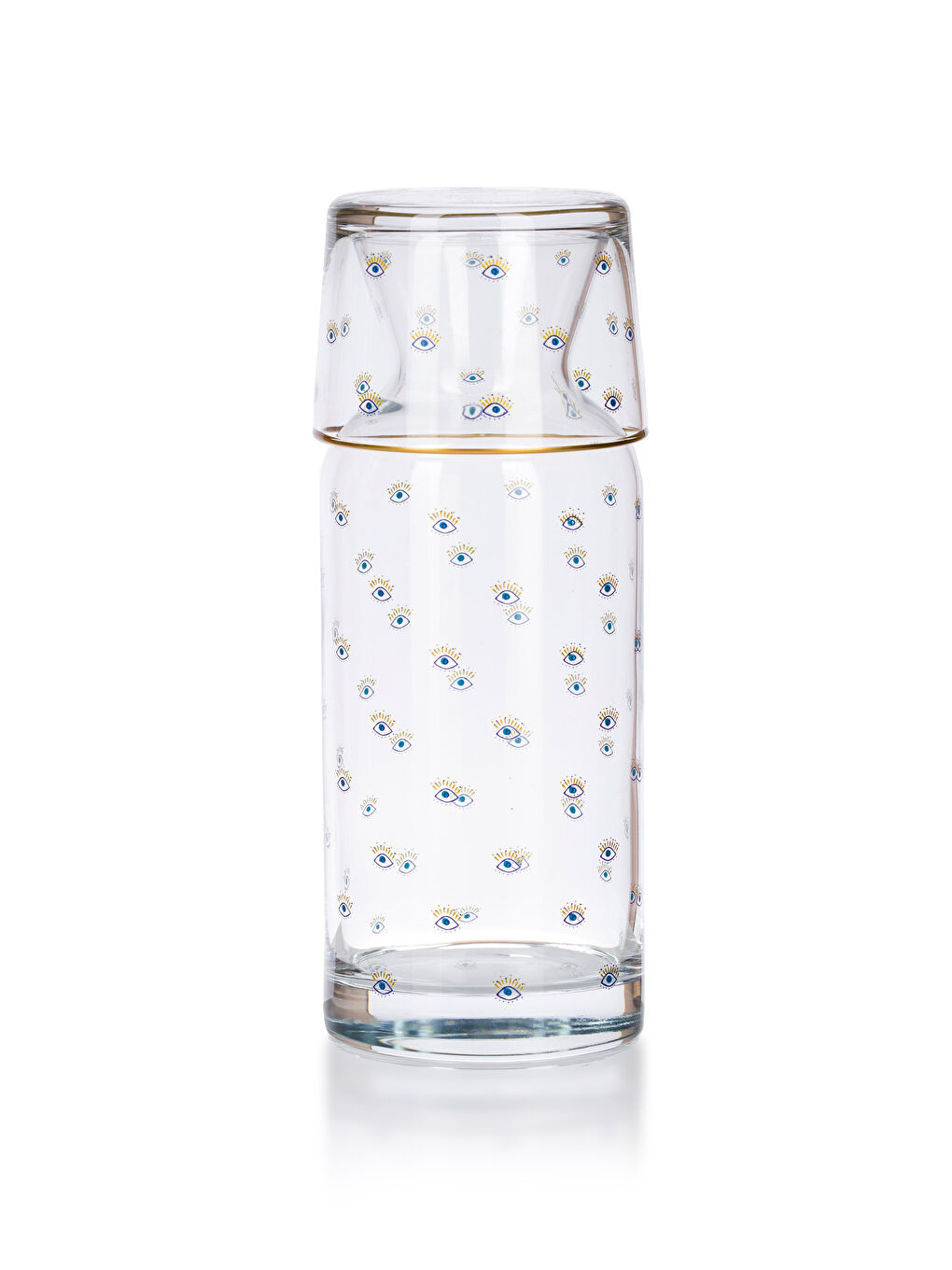 Mavi Baskılı Bardaklı Sürahi 700 ML-5