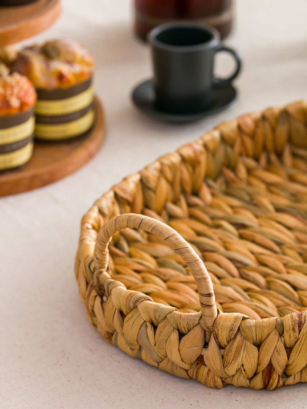 Kahverengi Hasır Tepsi 35x24 cm-2