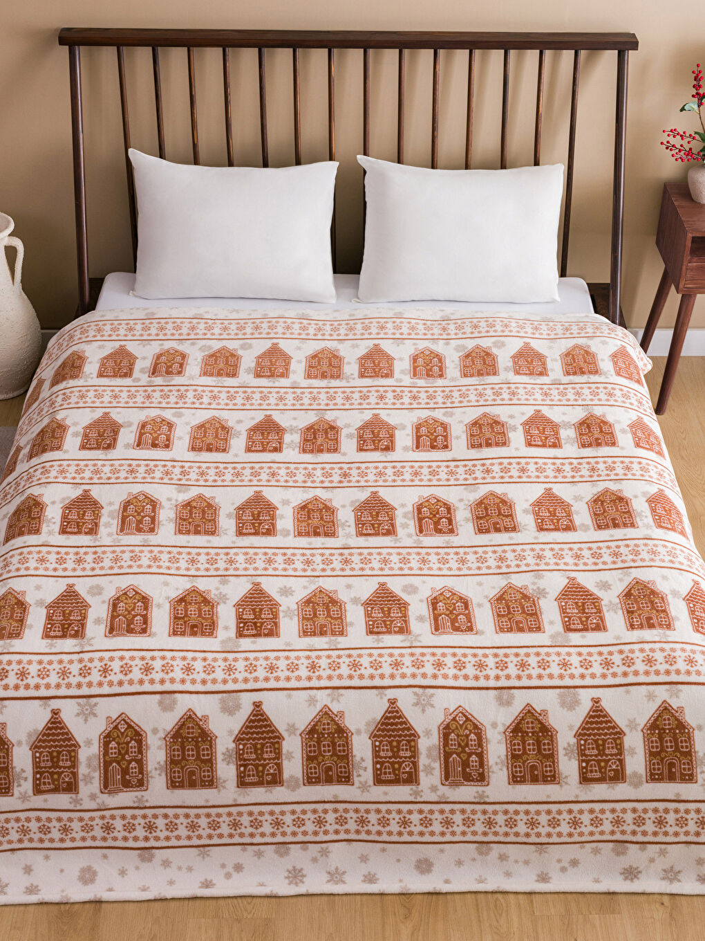 Patterned Welsoft Double Blanket 200x220 cm-1