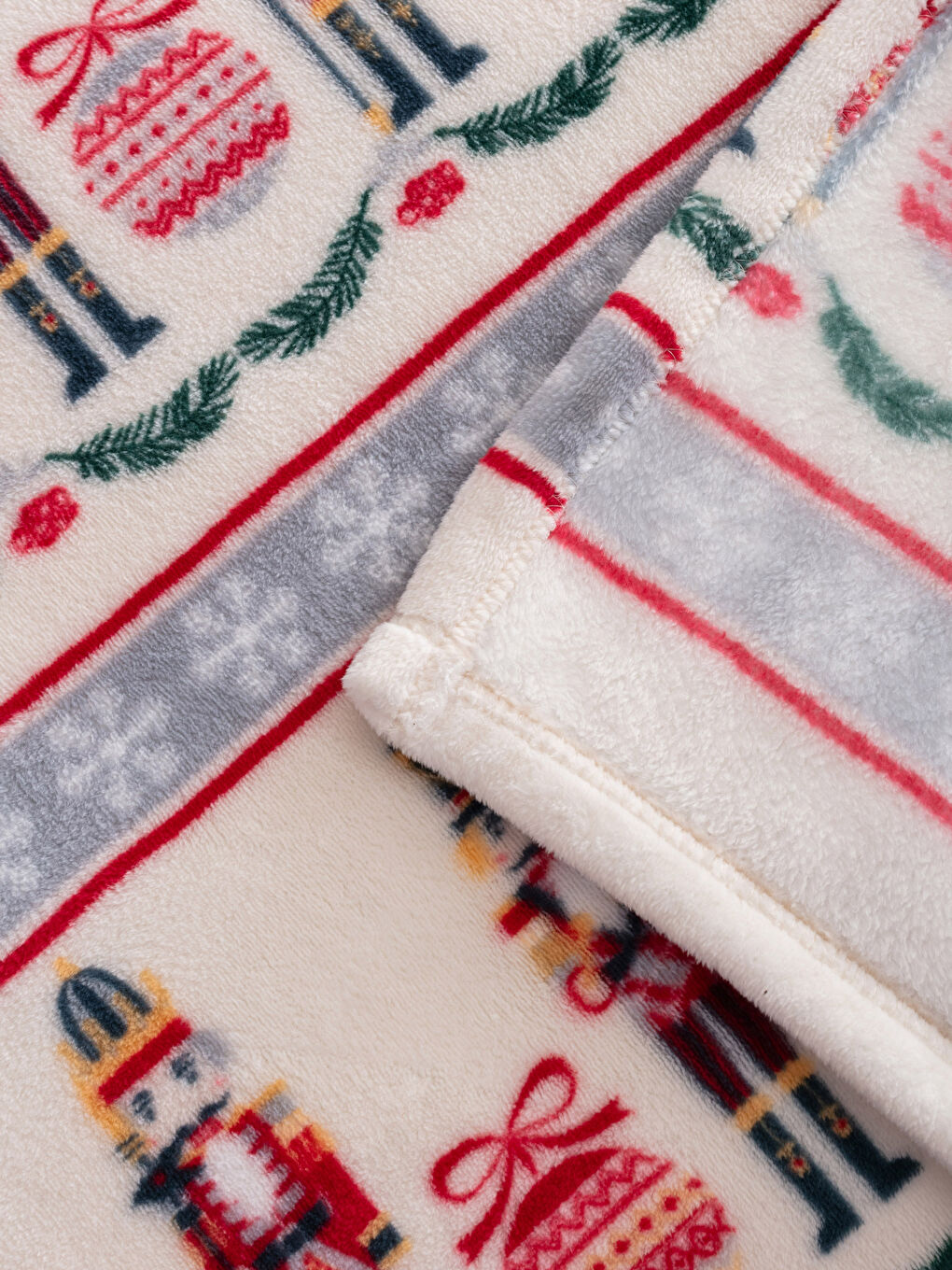 Nutcracker Printed Double Blanket 200x220 Cm -W3FU61Z8-F9C