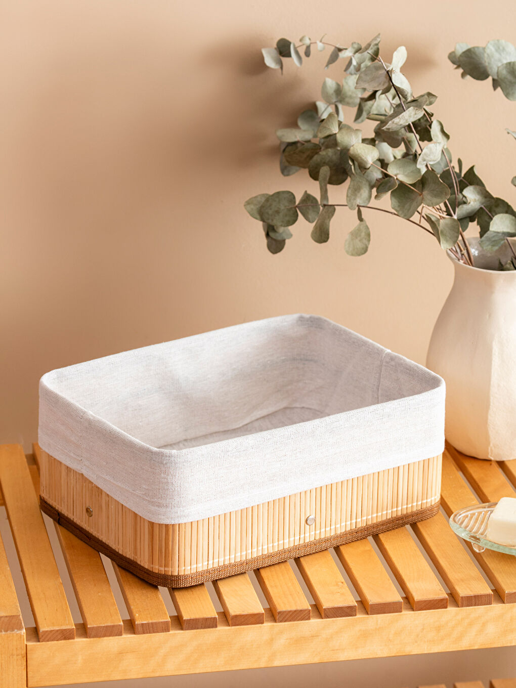 Zusammenklappbarer Bambuskorb-1