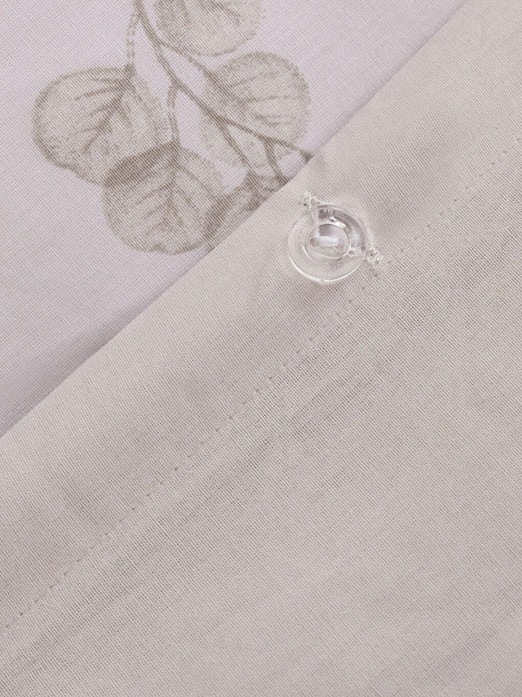 Leaf Patterned Double Duvet Cover 200x220 Cm-3