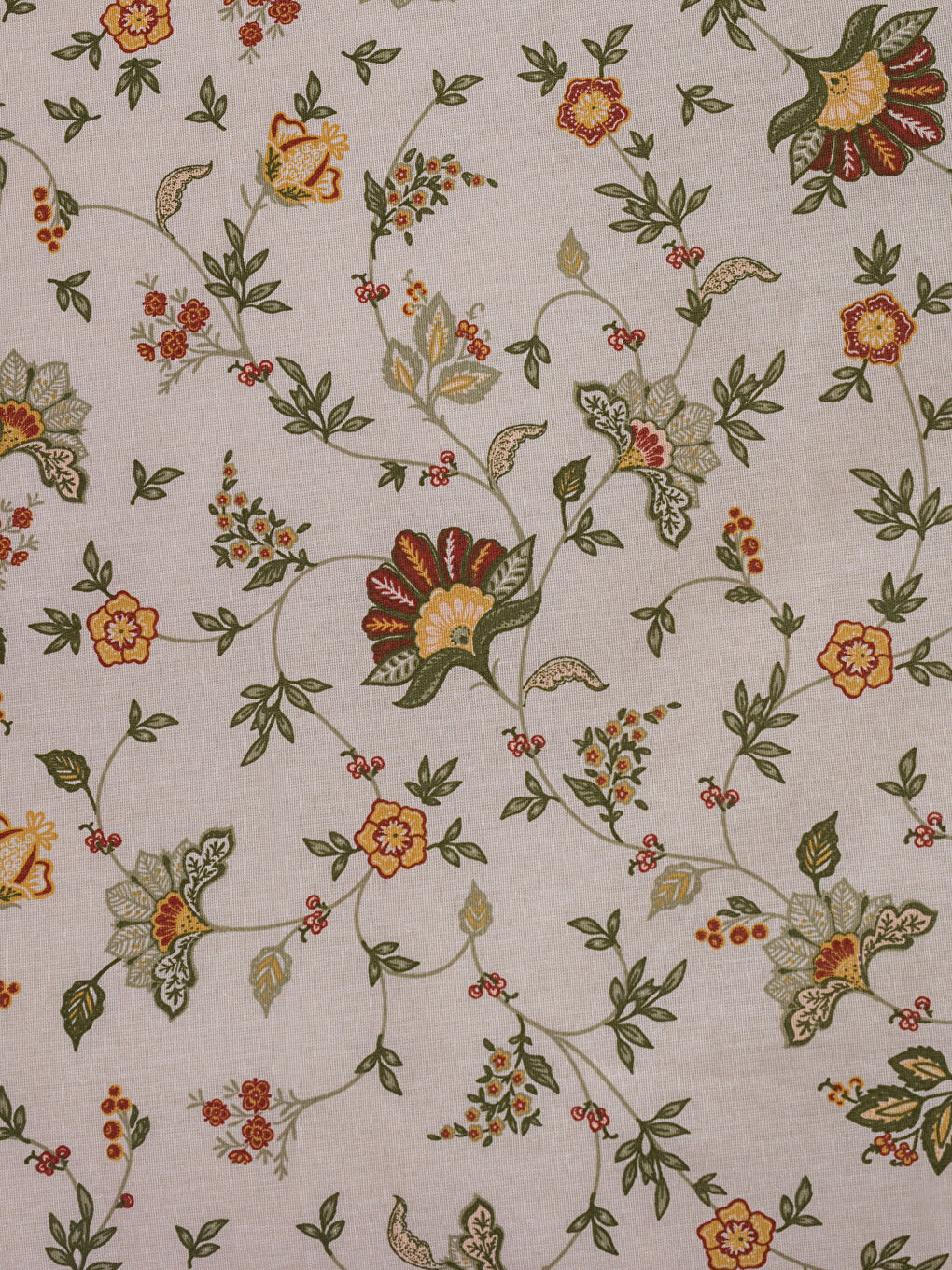 Karışık Çiçek Desenli Pamuklu Çift Kişilik Nevresim-2