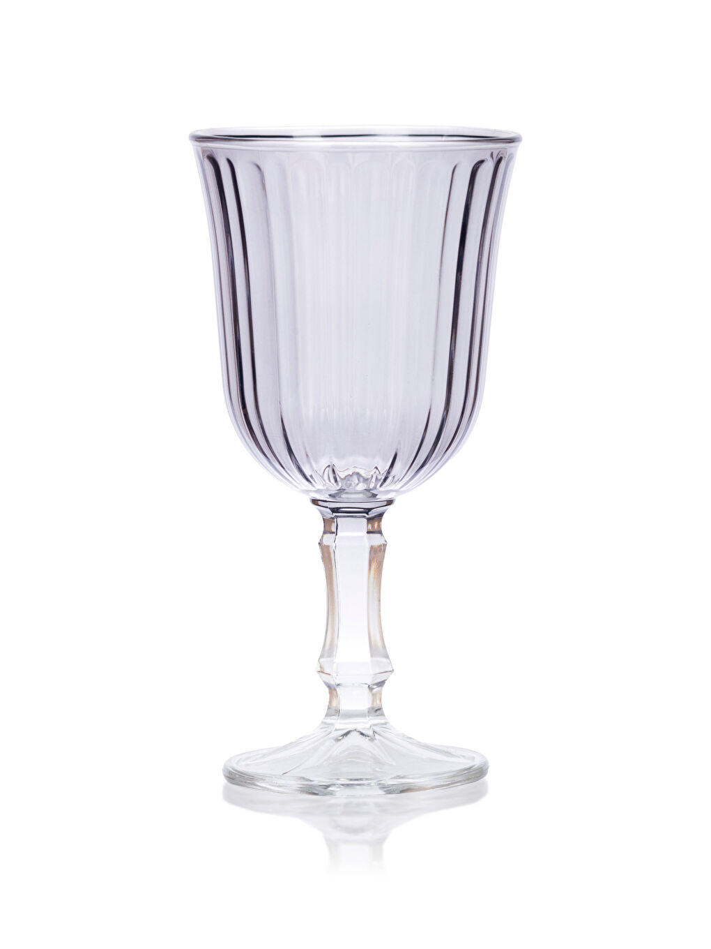 Antrasit Cam Ayaklı Su Bardağı 3'lü 240 ml-5