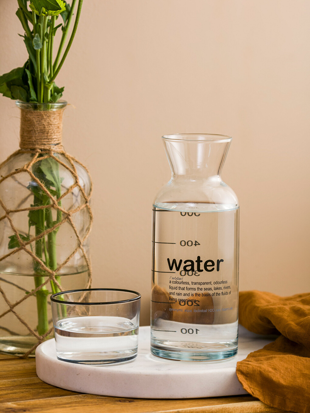 Pichet en Verre avec Couvercle Imprimé 700 ml