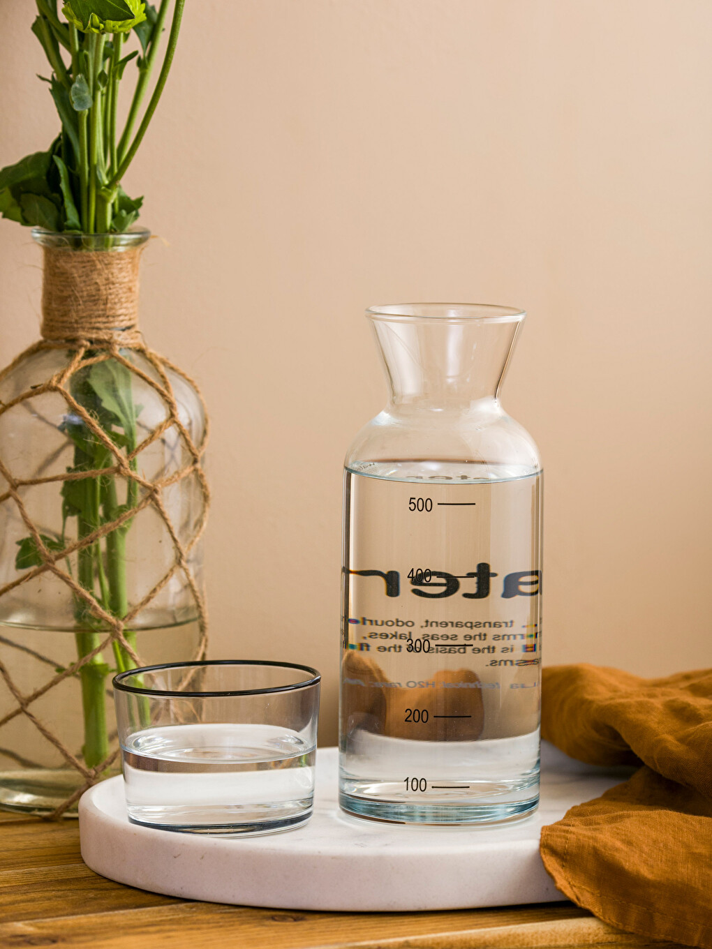 Pichet en Verre avec Couvercle Imprimé 700 ml-1