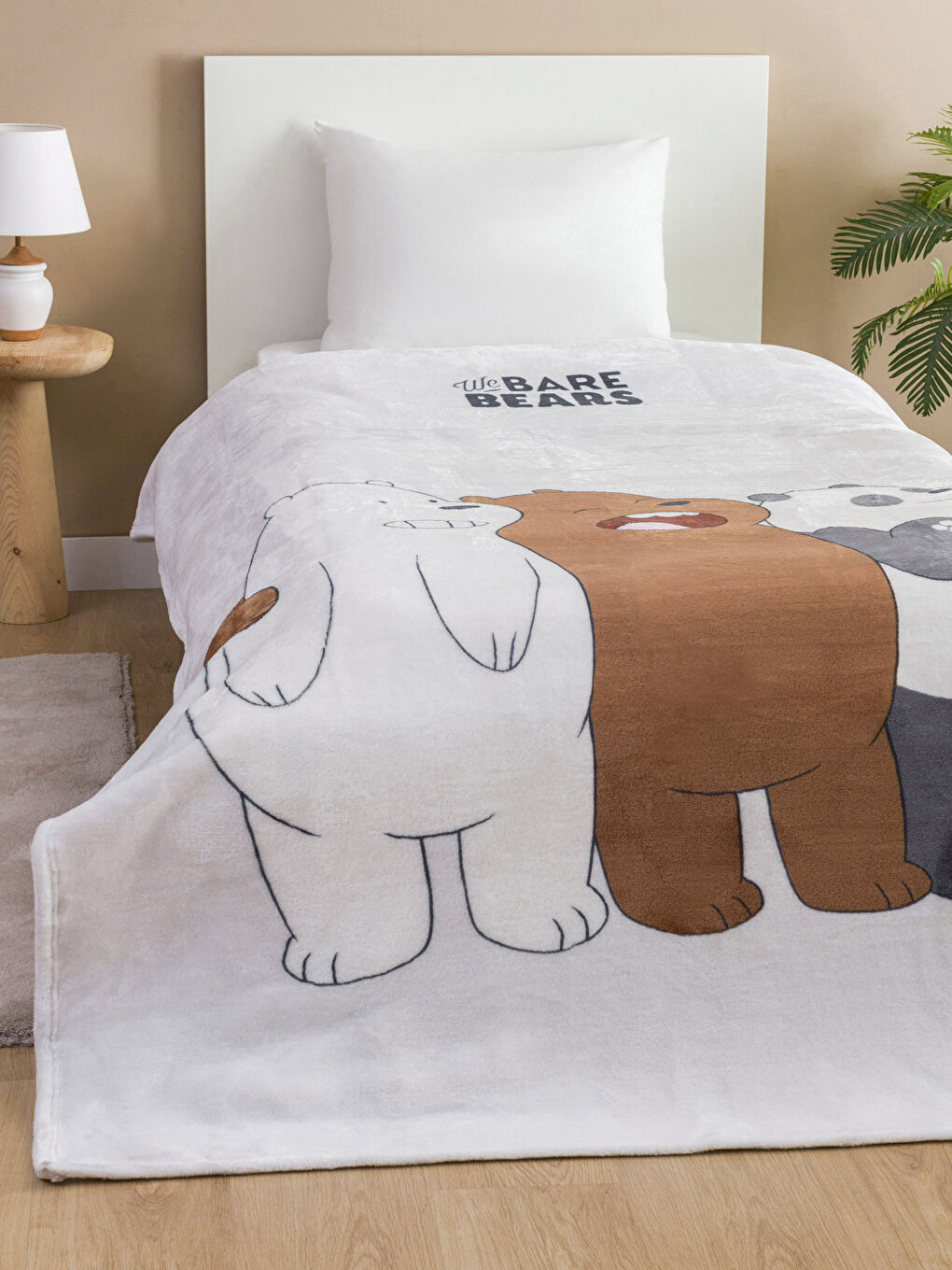 LCW HOME We Ware Bears Baskılı Tek Kişilik Battaniye 150x200 cm-1