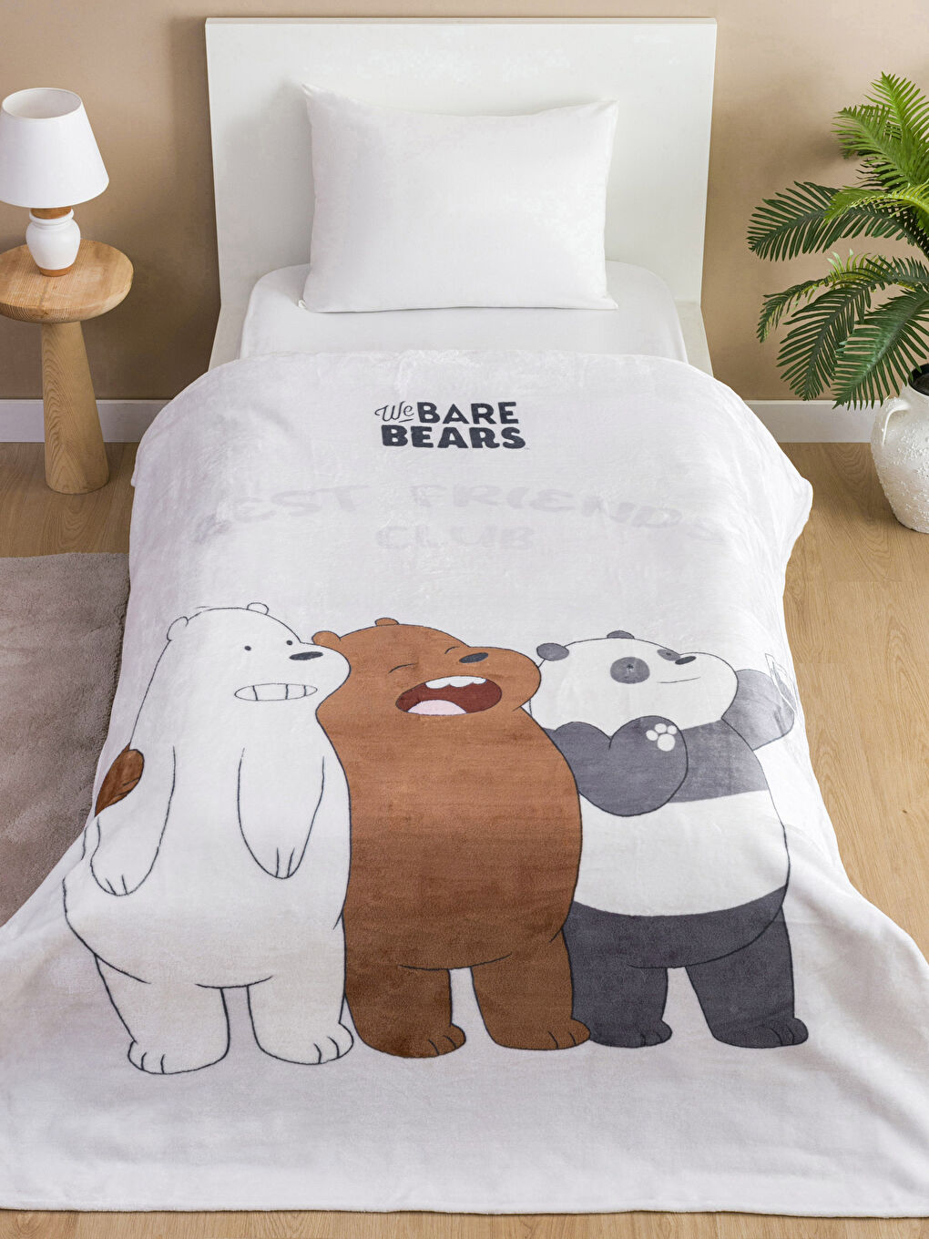 Karışık We Ware Bears Baskılı Tek Kişilik Battaniye 150x200 cm-1