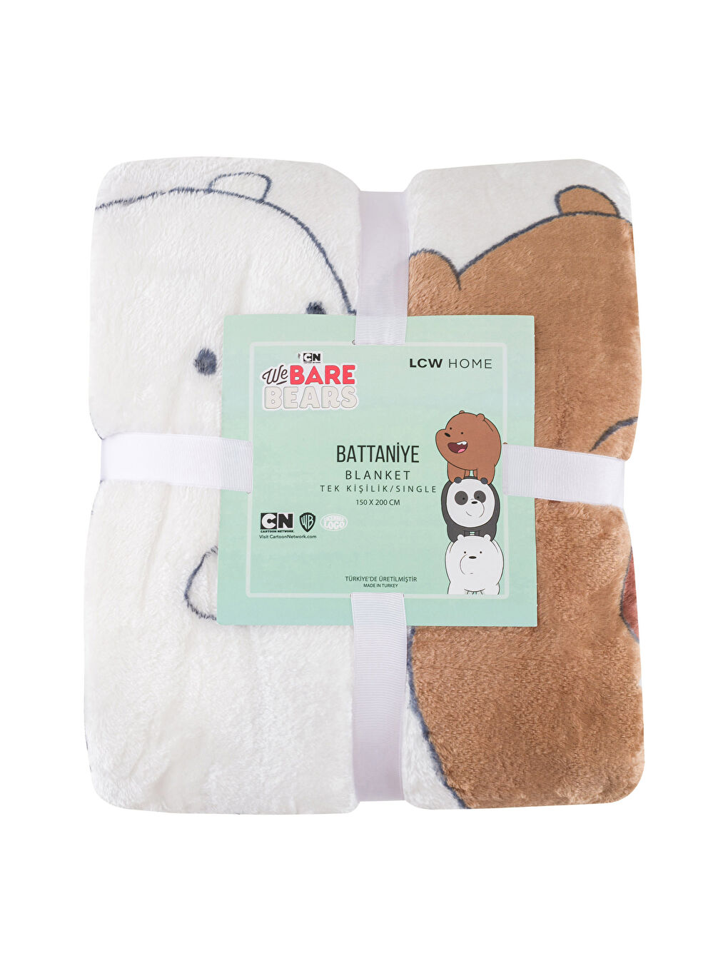 Karışık We Ware Bears Baskılı Tek Kişilik Battaniye 150x200 cm-4