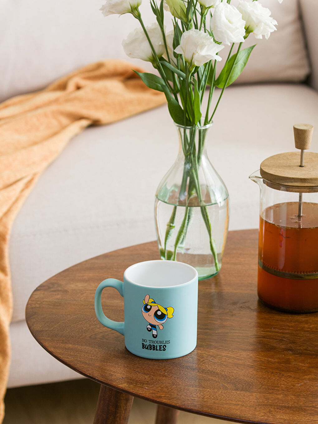 Karışık Bubbles Baskılı Seramik Kupa 320 ml