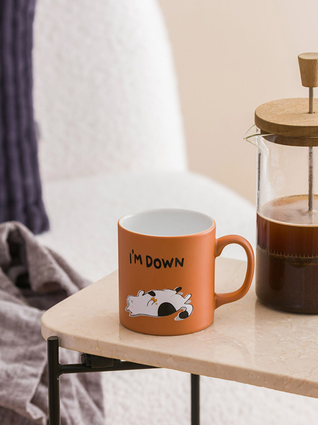 Cat Printed Ceramic Mug 320 ml