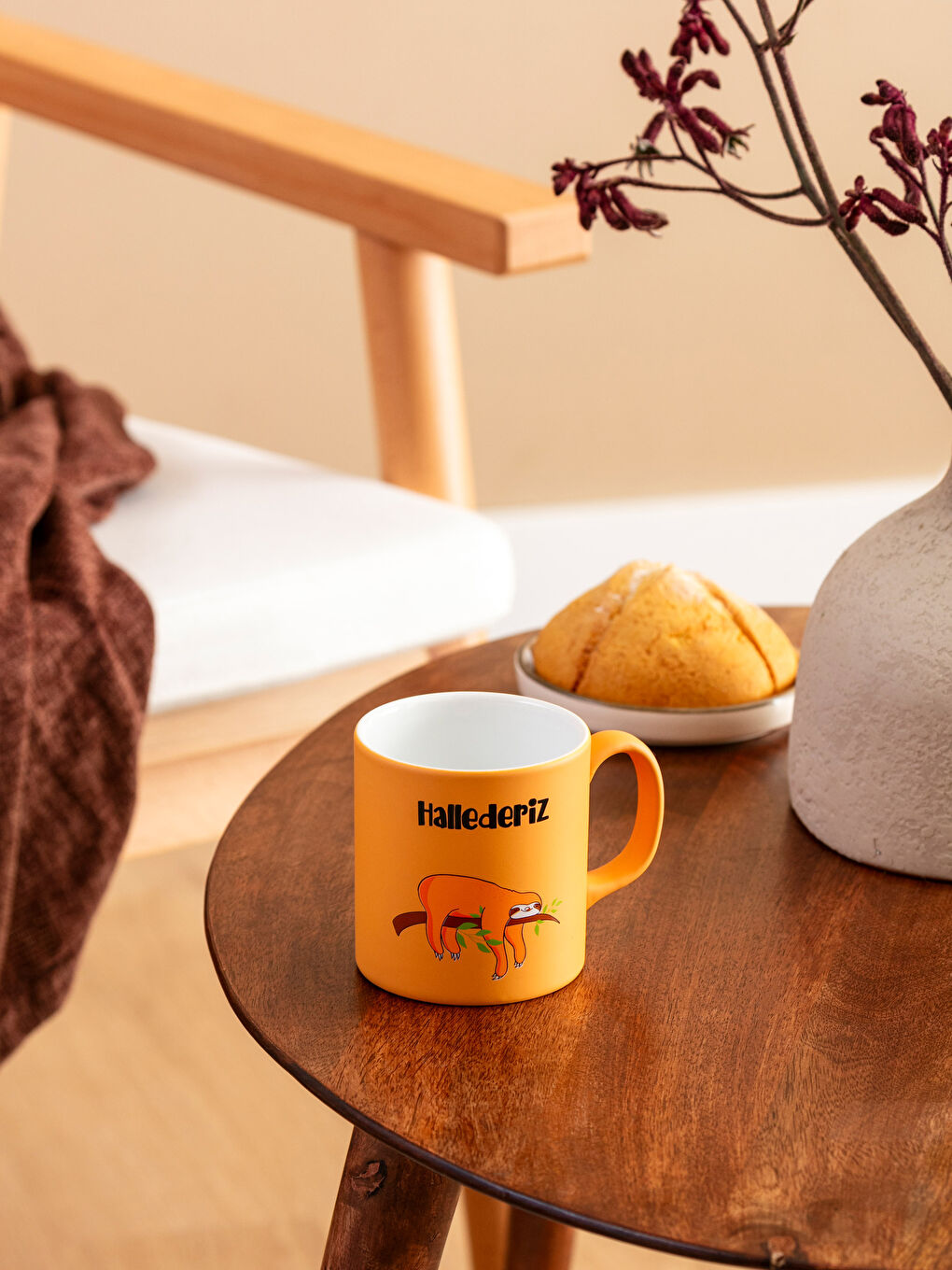 Karışık Yazı Baskılı Seramik Kupa 320 ml-1