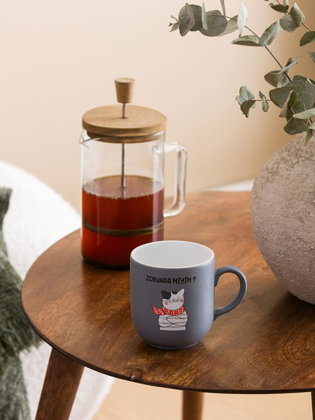 Tasse en Céramique Imprimée Chat 360 Ml