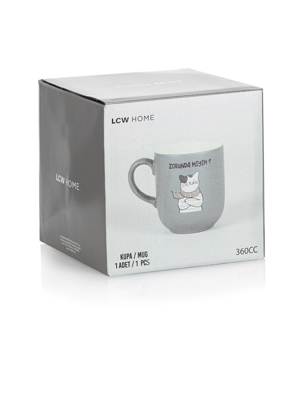 Tasse en Céramique Imprimée Chat 360 Ml-3