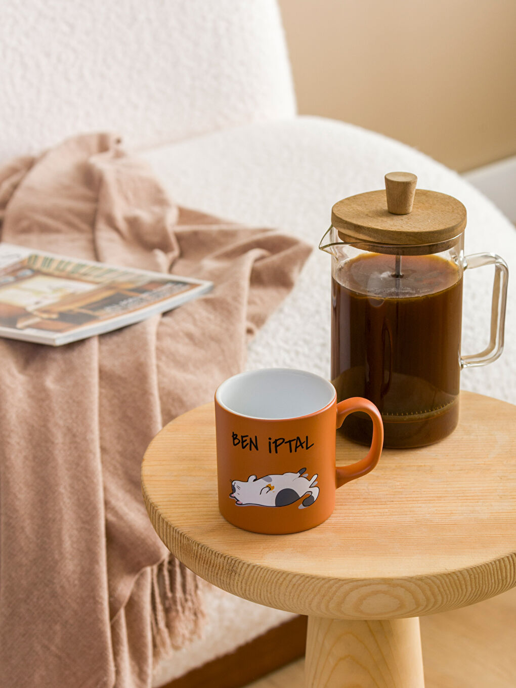 Karışık Kedi Baskılı Seramik Kupa 320 ml