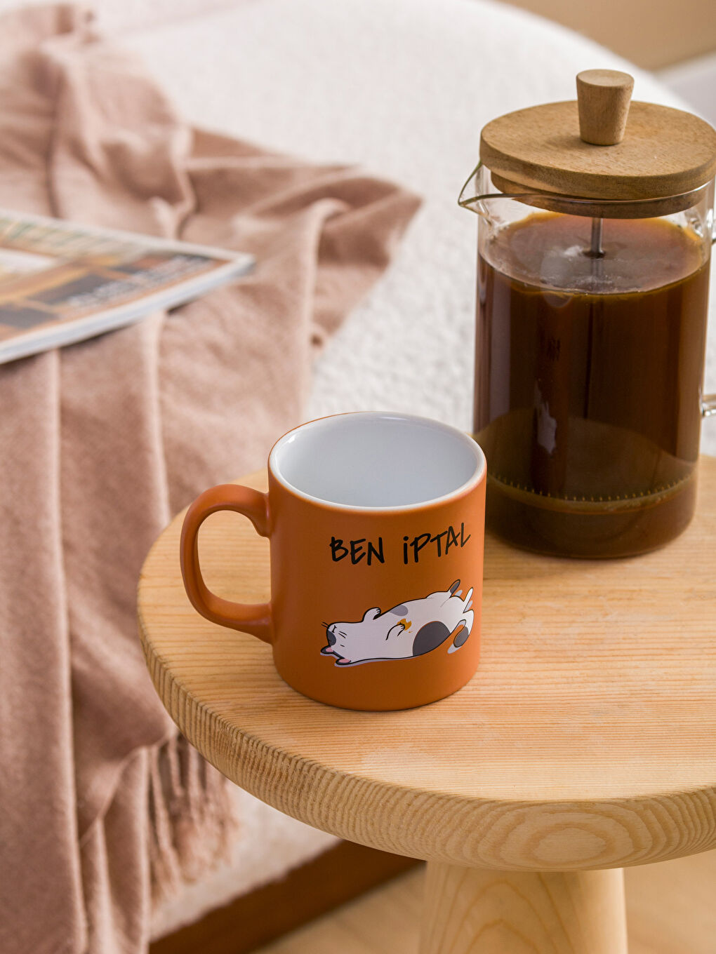 Karışık Kedi Baskılı Seramik Kupa 320 ml-1