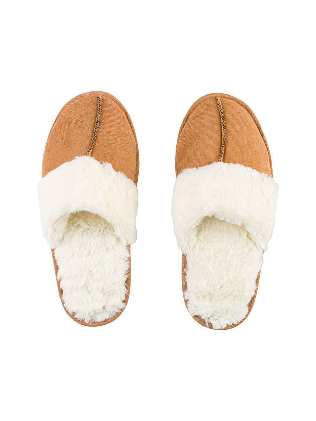 Kahverengi Önü Kapalı Süet Kadın Ev Terliği-4