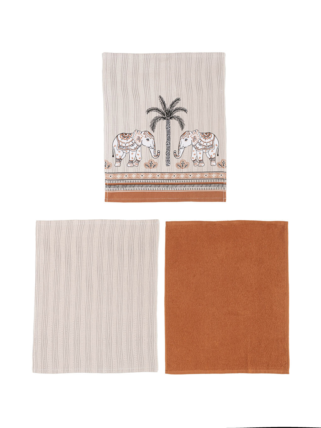 Lcw Home Torchon imprimé lot de 3 pièces 40x50 cm -W3G571Z8-F9C