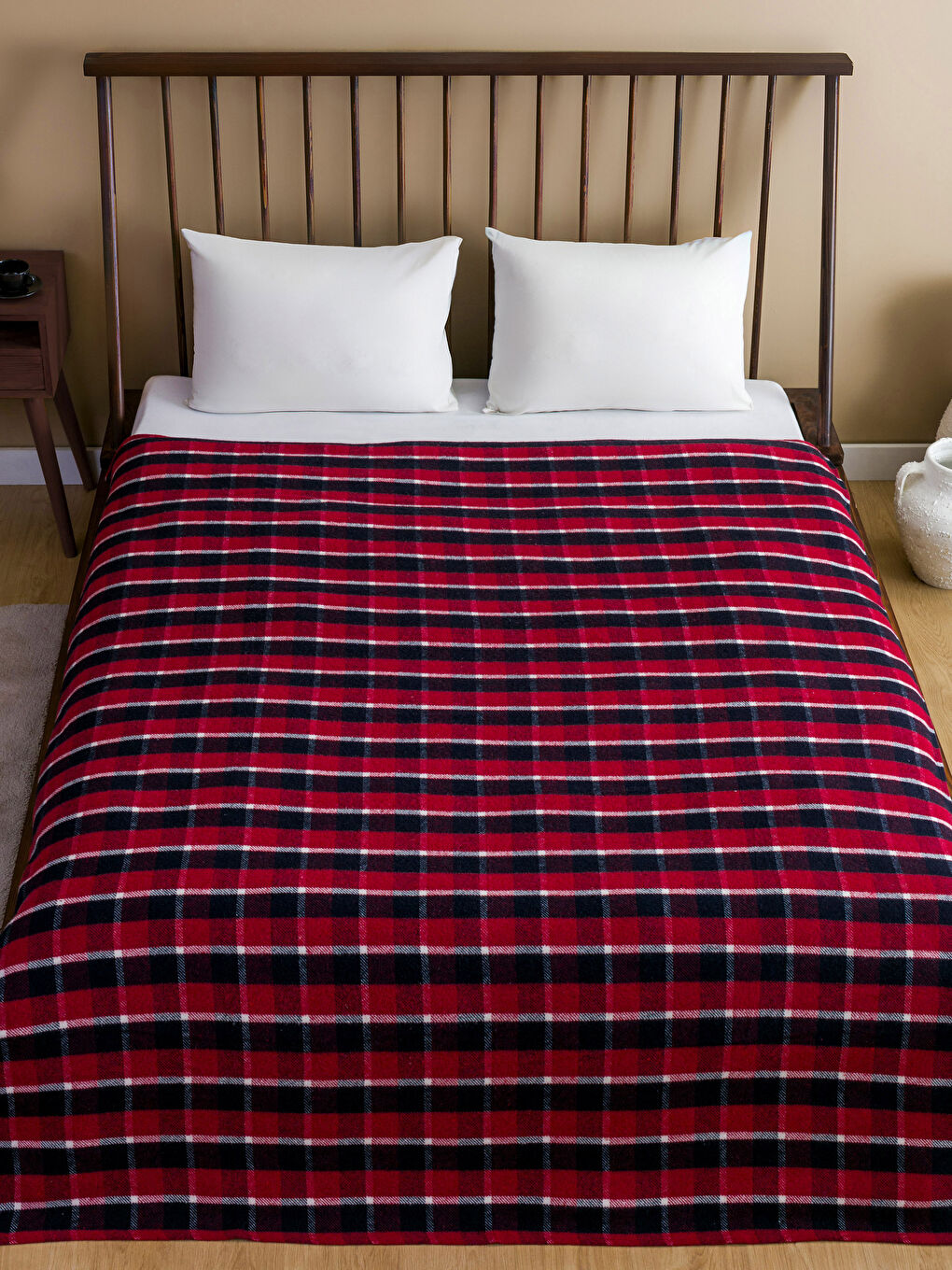 Karışık Ekose Desenli Battal Boy Battaniye-1